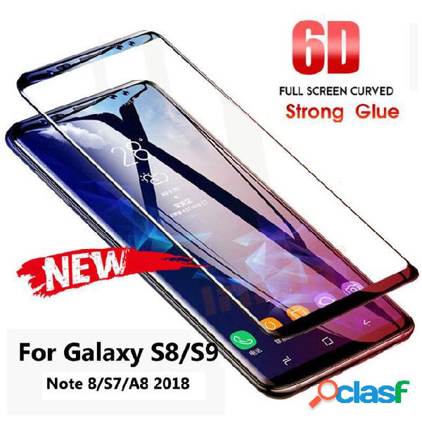 6d full curved tempered glass for samsung galaxy s9 s8 plus
