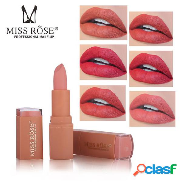 6pcs/12pcs/24pcs miss rose natural matte lipsticks for women