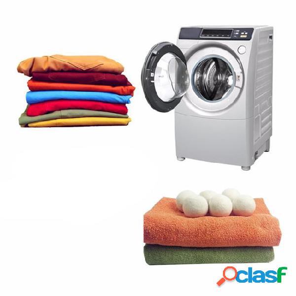 6pcs/lot wool dryer balls reusable laundry clean natural