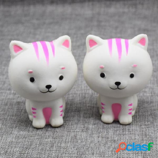 8.5cm hot sale jumbo squishy pink white cat kawaii squeeze