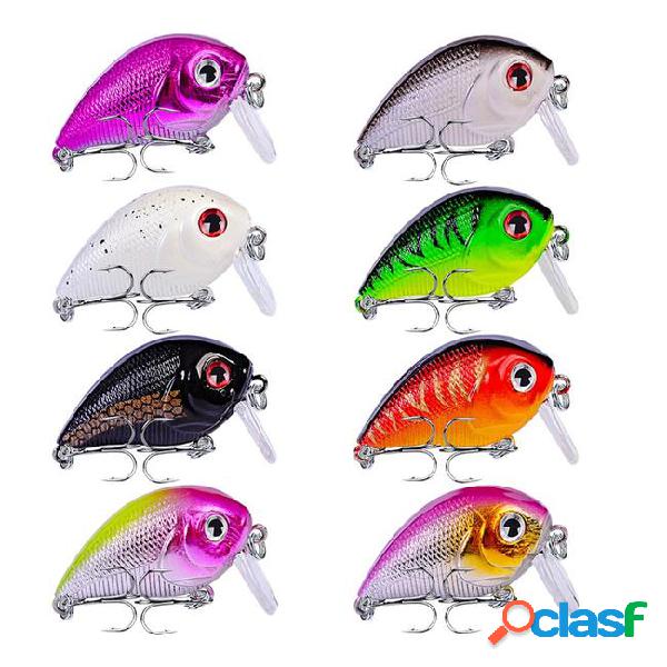 8-color 4.5cm 7.2g crank plastic hard baits & lures fishing