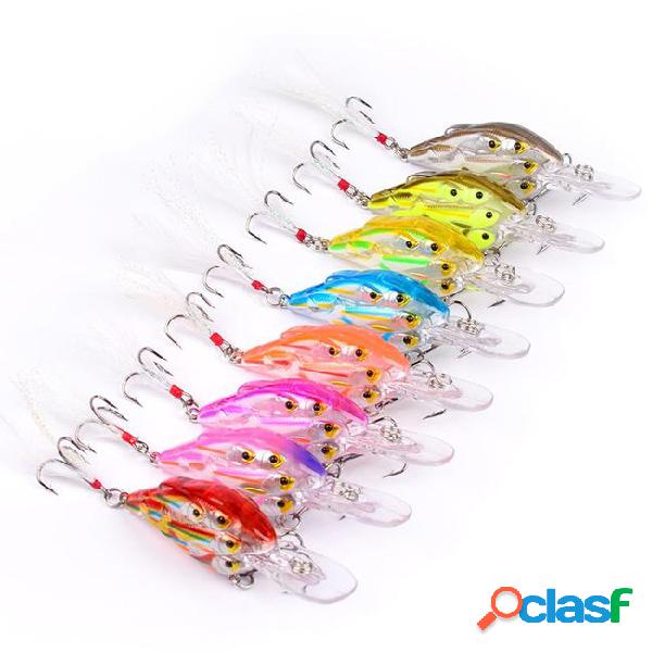 8-color 8cm 9.38g crank plastic hard baits & lures fishing