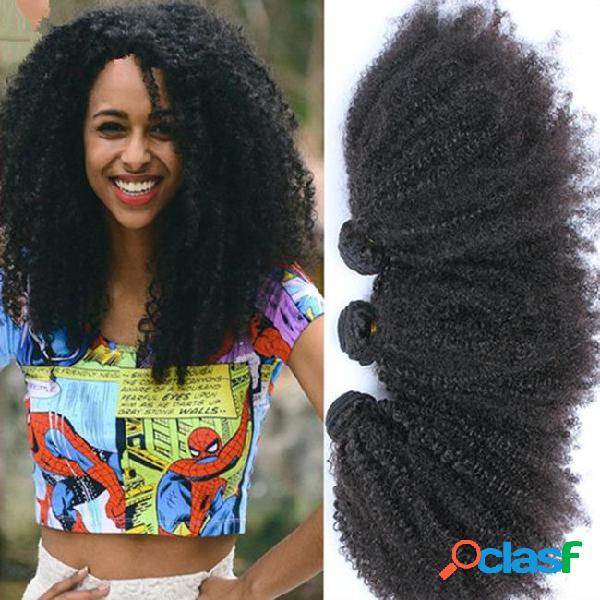 8a brazilian hair 3 bundles hair wefts kinky curly hair