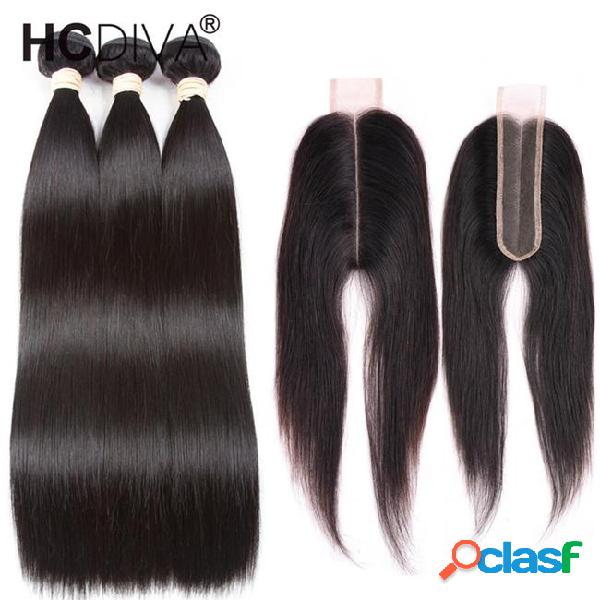 8a mink brazilian straight hair 3 bundles with 2x6 closure