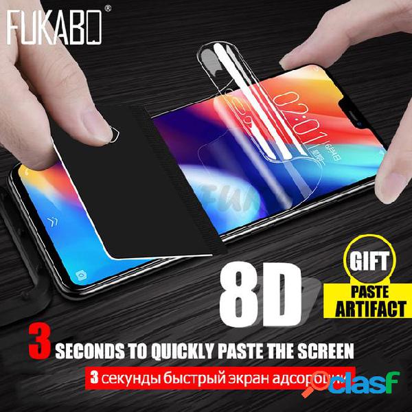 8d full cover screen protector soft film for huawei p20 lite