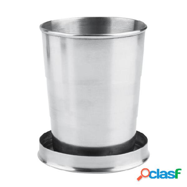 8oz 240ml stainless steel folding cup portable folding