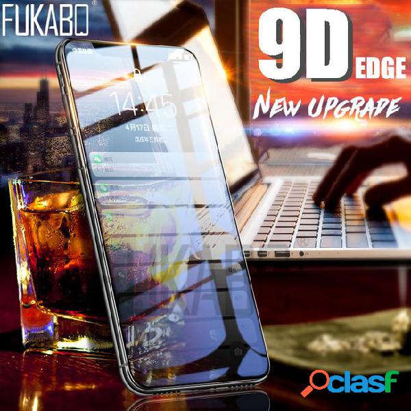 9d curved full cover edge tempered glass for iphone x 7 8 6