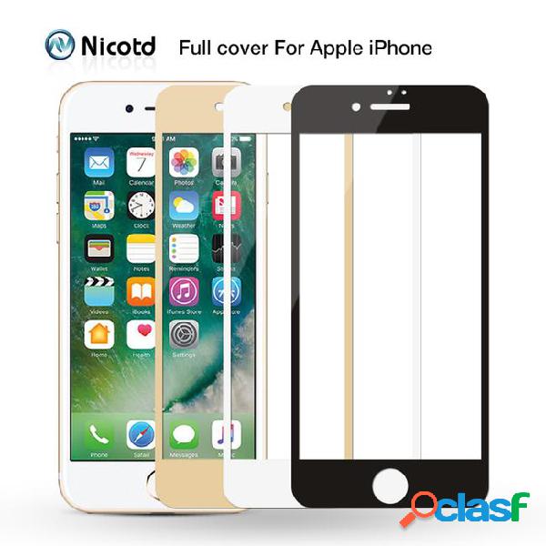 9h 2.5d front full cover tempered glass for iphone 6 6s plus