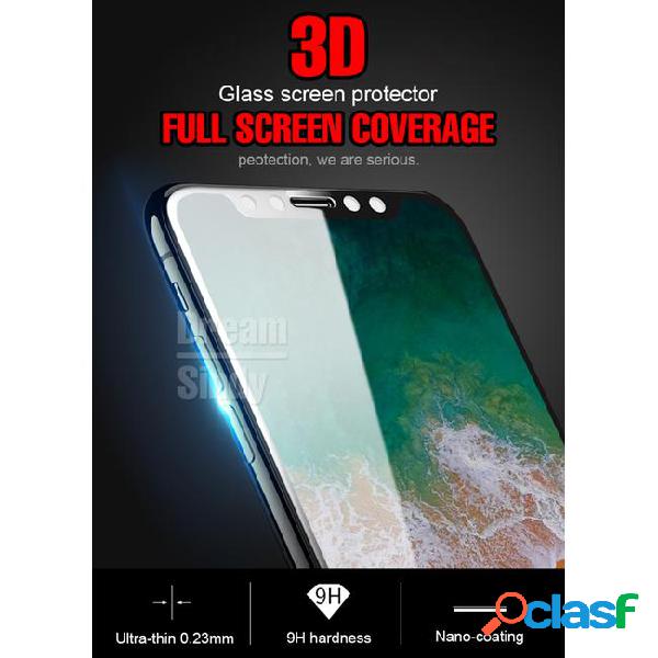 9h full protector tempered glass for iphone x 8 plus full