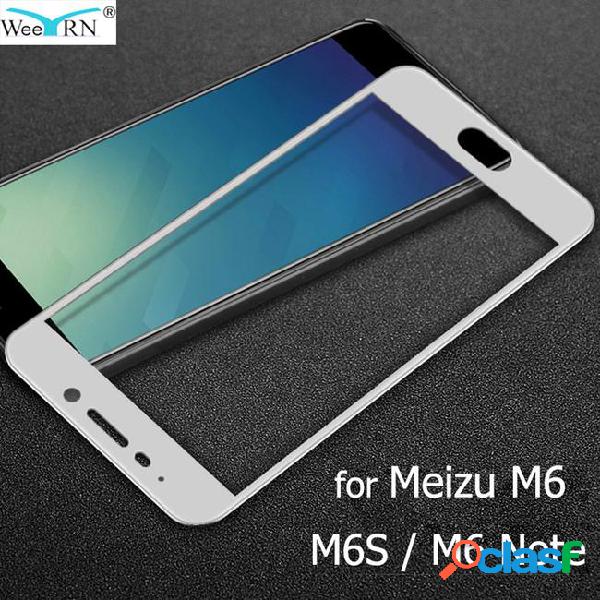 9h hardness tempered glass for meizu m6 note m6s m6 screen