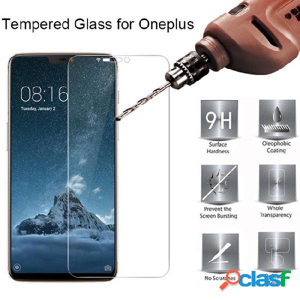 9h hd tempered glass for oneplus 6t 6 t toughed screen