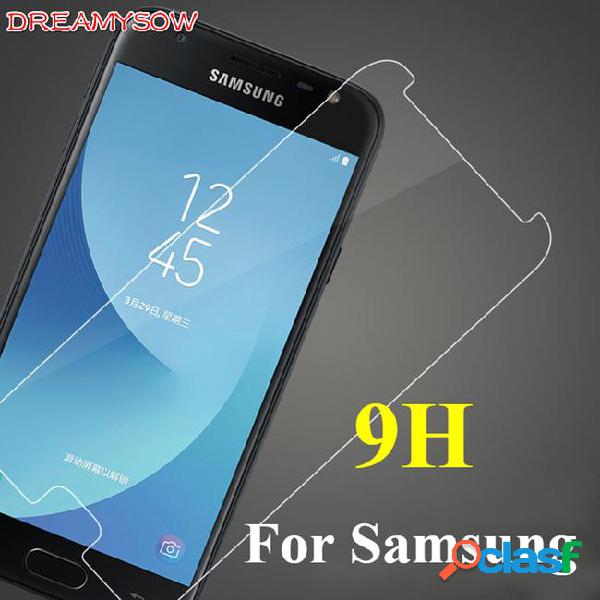 9h tempered glass film screen protector for galaxy a6 plus