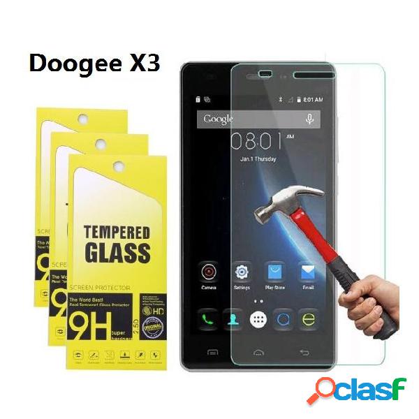 9h tempered glass for doogee x10 screen protector for doogee