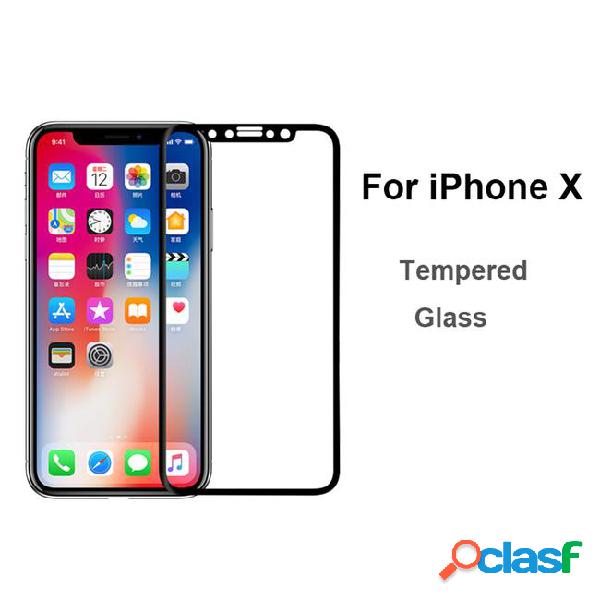 9h tempered glass screen protector for iphone x full