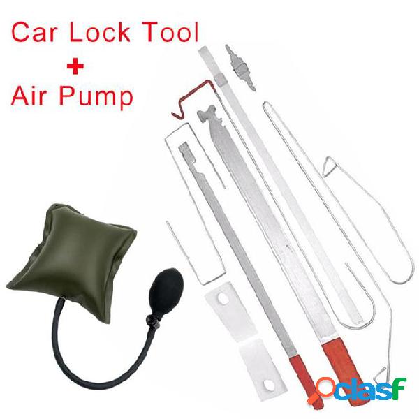 9pcs/set air pump automotive emergency open unlock tools car