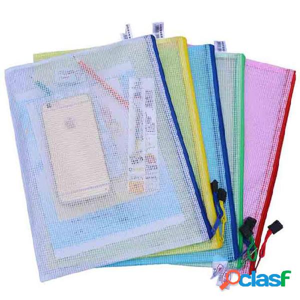 A4 a3 b4 b3 waterproof plastic zipper paper file folder book