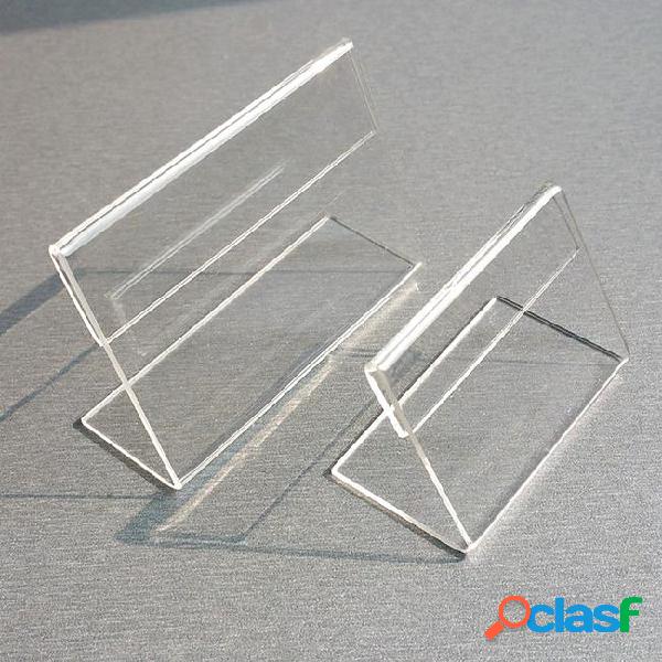 Acrylic t1.3mm clear plastic table sign price tag label