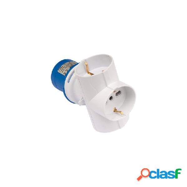 Adaptador industrial ip44 2p+t 3base 2