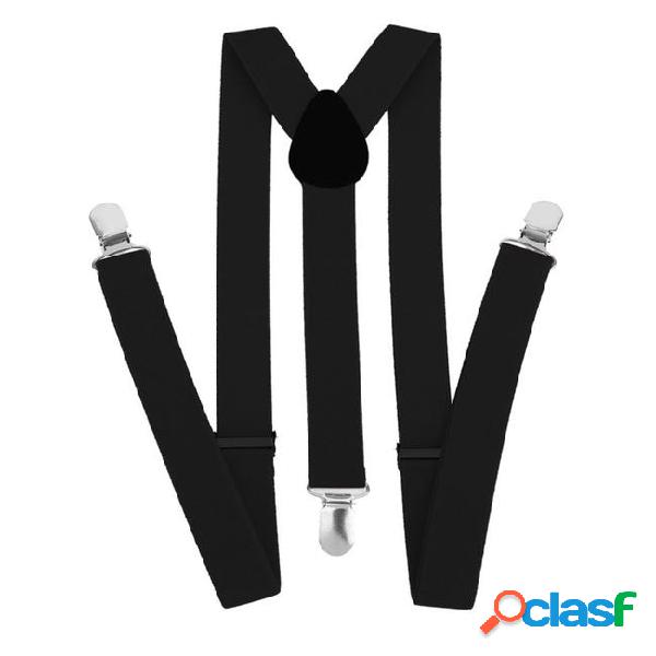 Adjustable adult suspender straps y shape elastic women men