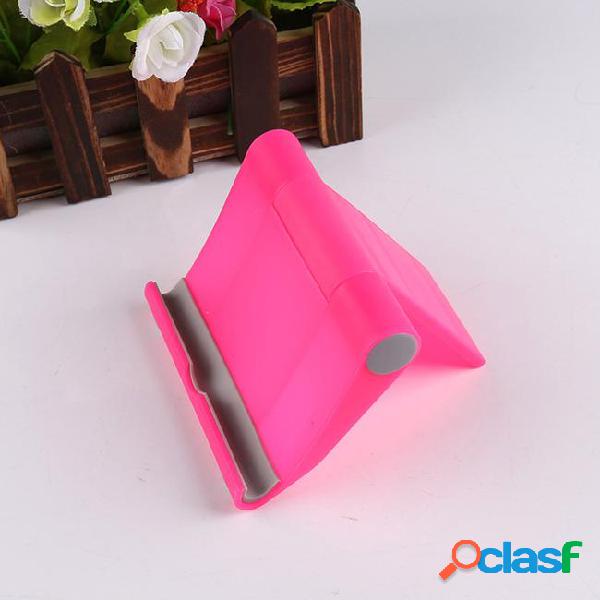 Adjustable foldable cell phone tablet desk stand holder