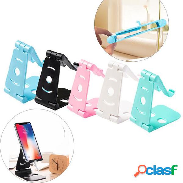 Adjustable folding cellphone desktop stand holder cradle for