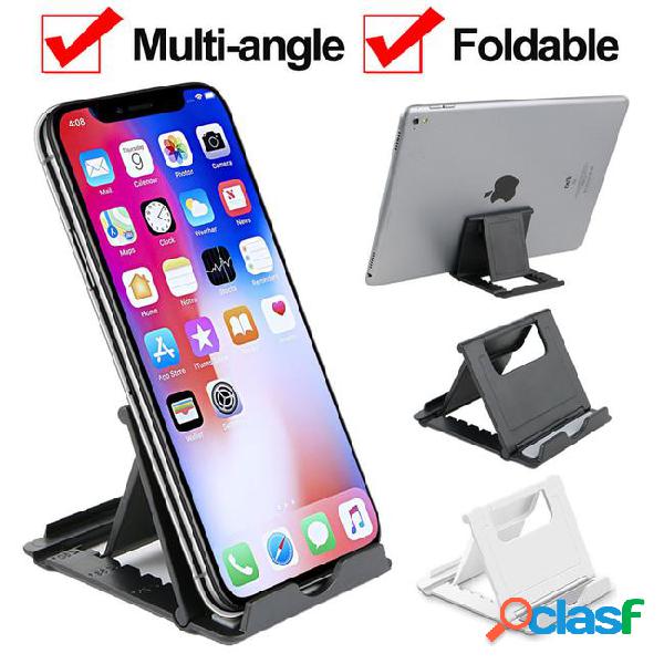 Adjustable multi-angle foldable desktop stand holder mount