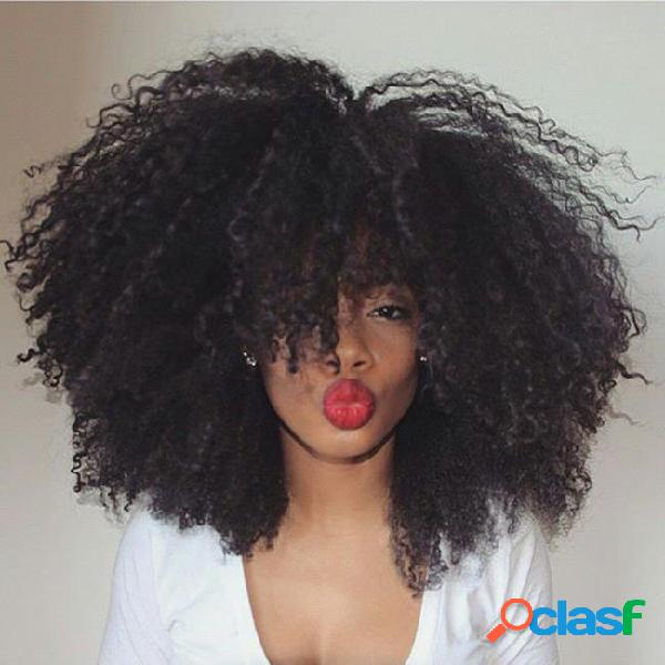 Afro kinky curly full lace human hair wigs for black women
