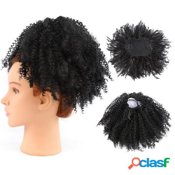 Afro puff ponytail extensions for black women kinky curly