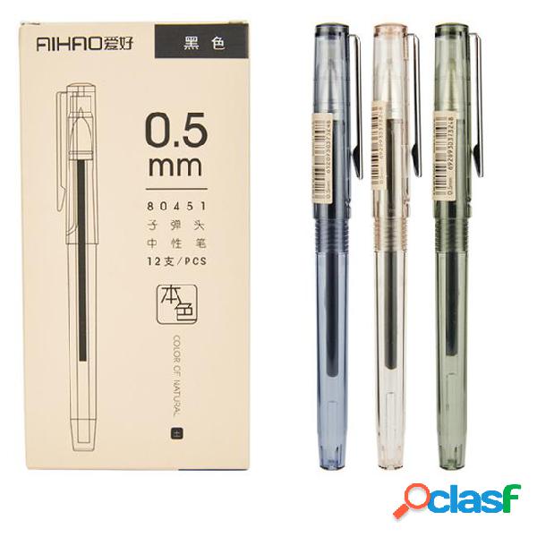 Aihao brand neutral pen black grey the business sign pen