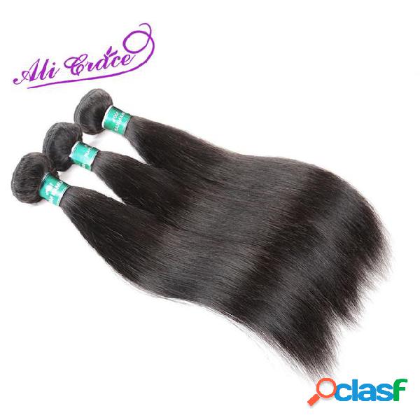 Ali grace hair peruvian straight hair natural color 100%