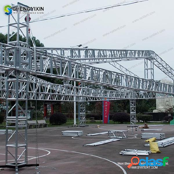 Aluminum studio lighting trusses/ spigot trusses sale high