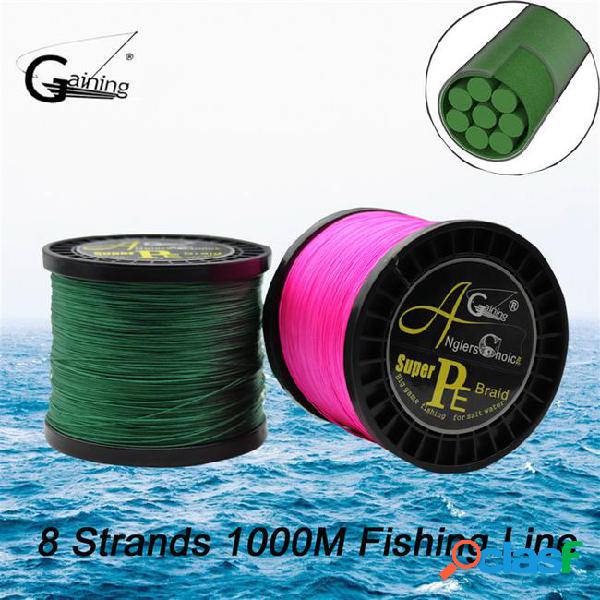 Anglers choice 8 strands braided fishing line 1000m multi
