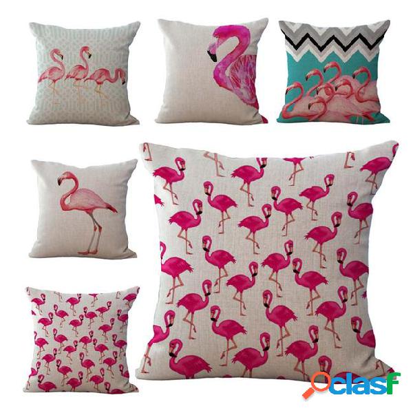 Animal bird flamingo printed pillow cases cushion cover