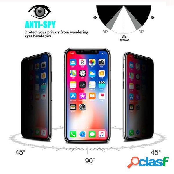 Anti spy tempered glass for iphone x xs max xr 7 8 plus