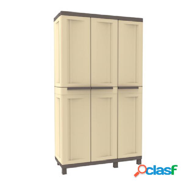 Armario resina 3 puertas terry sahara 181x102x39cm