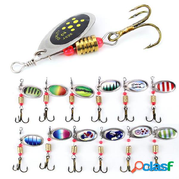 Artificial iron sheet spinner hook mini rotate sequins