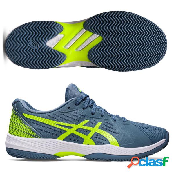 Asics Solution Swift FF Clay steel blue hazard green