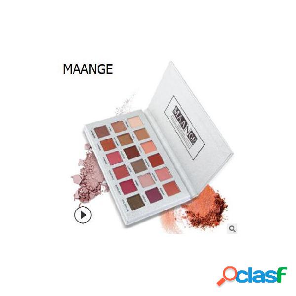 Authentic maange 18-color eyeshadow combine with matte and