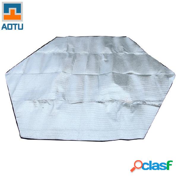 Auto hexagonal outdoor aluminum foil mat double side