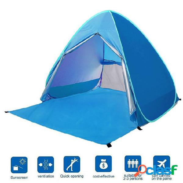 Automatic pop up beach tent sun shelter cabana 1-2 person uv