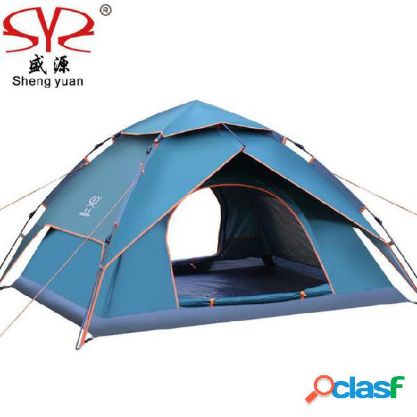 Automatic tents waterproof double layer outdoor camping