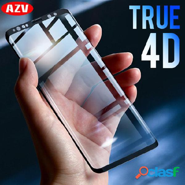 Azv 4d full cover tempered glass for samsung galaxy s9 s8