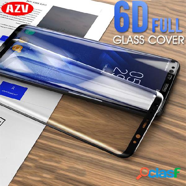 Azv glass for galaxy s8 s9 plus note 8 screen protector 6d