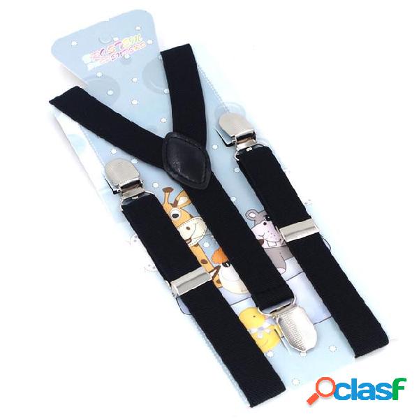 Baby suspenders 3clips pu leather braces kids suspensorio