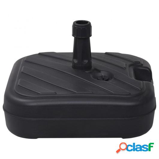 Base de sombrilla rellenable con arena/agua negro 24 L