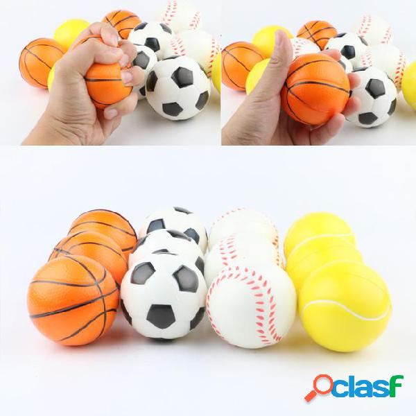 Baseball soccer basketball toy sponge balls 6.3cm soft pu