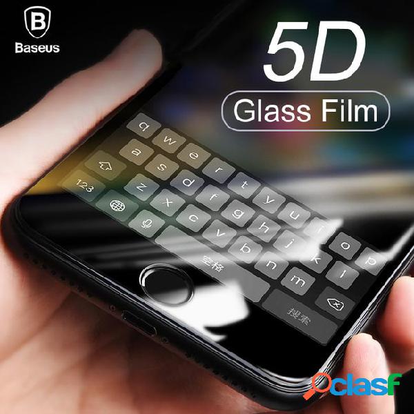 Baseus 5d screen protector tempered glass for x 8 7 plus