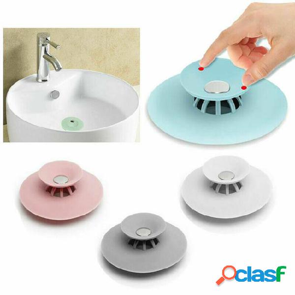 Bathroom drain hair catcher bath stopper plug sink strainer