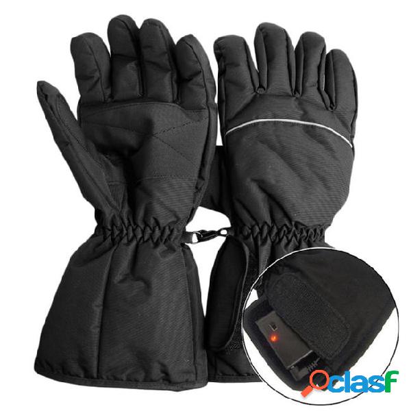 Battery powered heated gloves motorcycle cycling waterproof