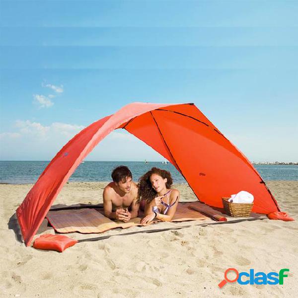 Beach outdoor tent single layer tent coated silver